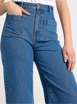 High waist jeans wide leg