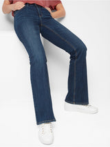 KAREN Mørkeblå bootcut jeans