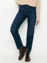 NEA Mørkeblå straight jeans High Waist