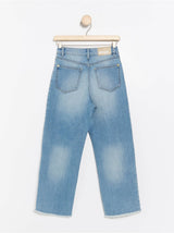 Narrow wide cropped jeans