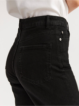 HANNA Wide high waist jeans med cropped leg