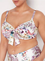 Attract unpadded bikini-bh med blomstermønster