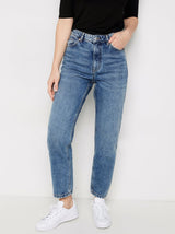 Cropped high waist jeans