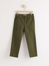 Mørke grønne loose fit bukser