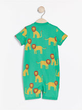 Grønne pyjamas med løve mønster