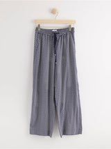 BELLA Ralaxed mønstrede bukser