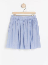 Blå bomuld nederdel