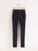 LILLY Mørkeblå slim fit shaping jeans