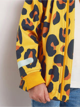 Softshell jakke med leopard mønster