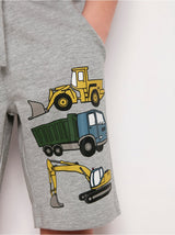 Sweatshirt-shorts med køretøjs print