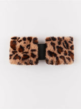 Hårband i falsk leopard pels