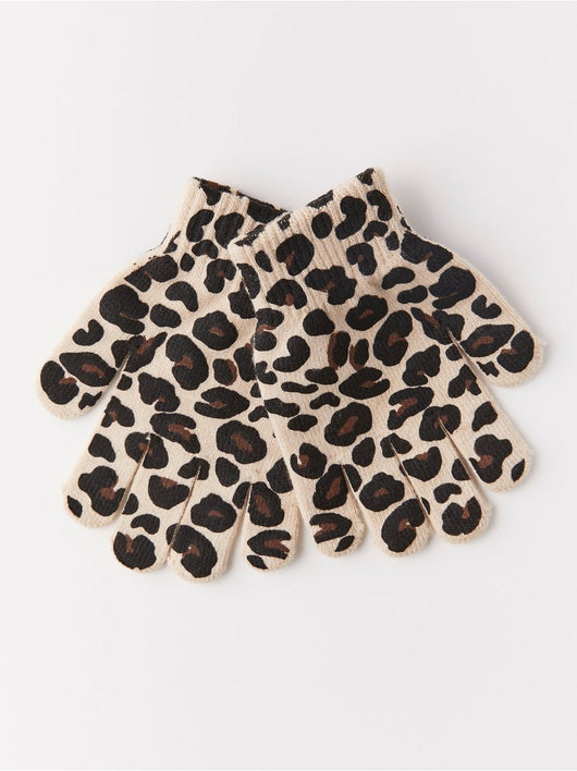 Handsker med leopard print