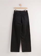Wide high waist sorte jeans