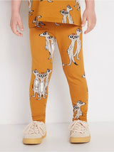 Jersey-leggings med meerkats