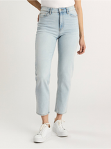 NEA Cropped straight jeans med high waist