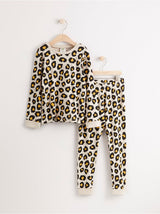 Pyjamas sæt med leopardprint