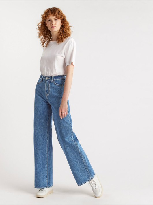 JACKIE extra wide high waist jeans – Lindex Danmark