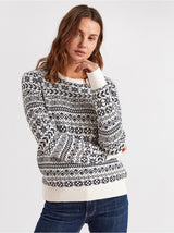 Strikket jacquard sweater