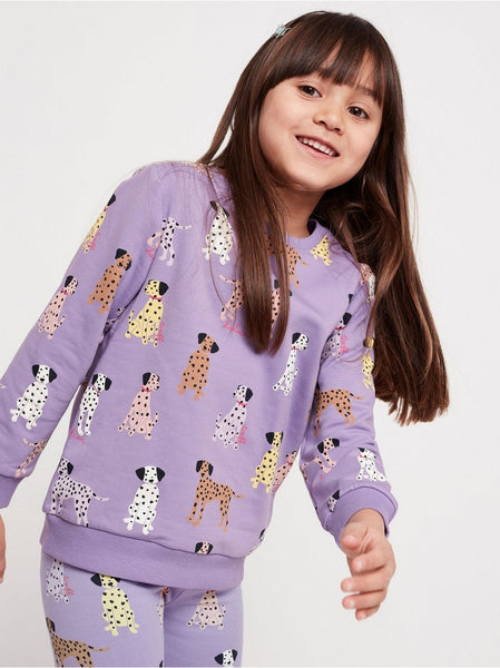 Sweatshirt med dalmatian print