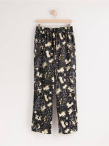 Satin pyjamas bukser med stjernetegn