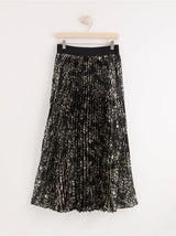 Plisseret nederdel med mønster