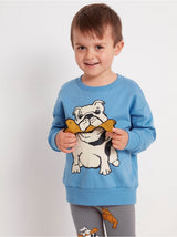 Oversized sweatshirt med bulldog