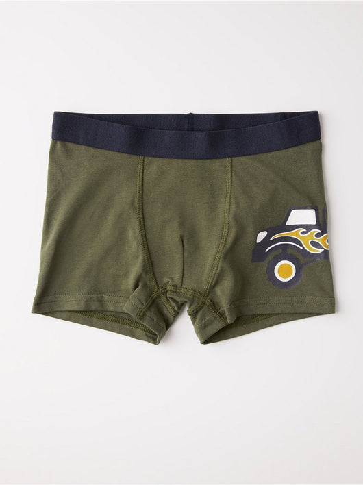 Bokser shorts med monster truck print