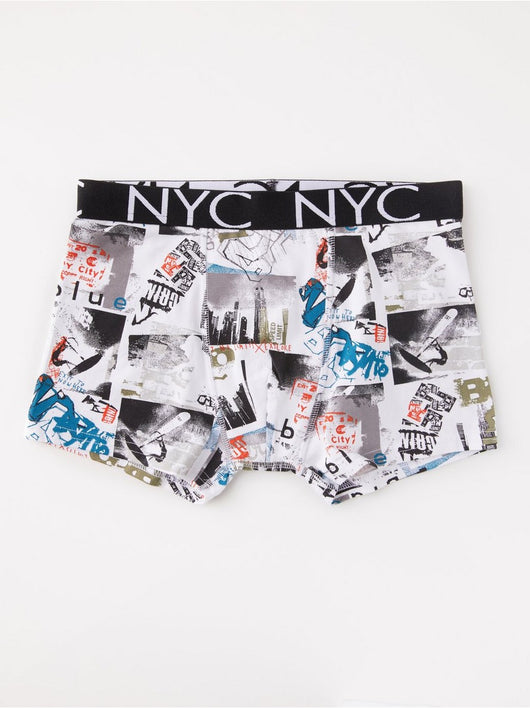 Bokser shorts med street print