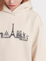 Paris sweatshirt med hætte