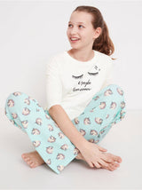 Pyjamas sæt med enhjørninge