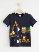 T-shirt med byggevogne