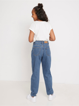 THEA tapered cropped high waist jeans