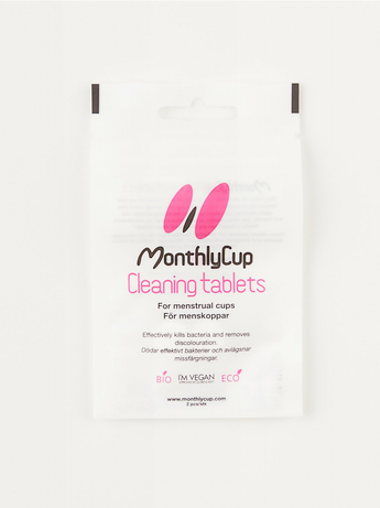 Menstrual cup cleaning tablets