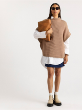 Knitted poncho