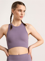 Ribbed seamless sports top