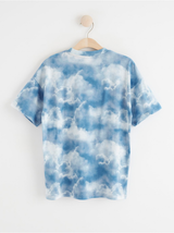 T-shirt med sky print
