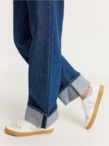 VANJA Wide high waist jeans med foldede ben