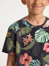 T-shirt med tropisk print