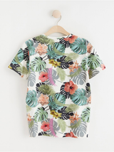 T-shirt med tropisk print