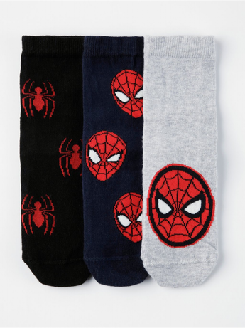3-pak sokker med Spiderman