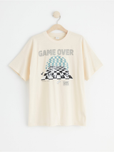 T-shirt med game print