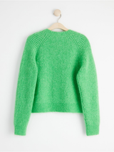 Rib strikket sweater