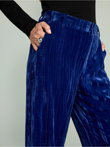 Straight fløjl bukser med regular waist