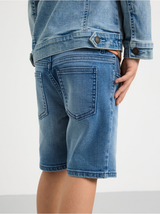 STURE Straight regular waist pull-up denim shorts
