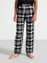 Pyjamasbukser i flannel med ternet mønster