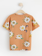 T-shirt med cool blomster