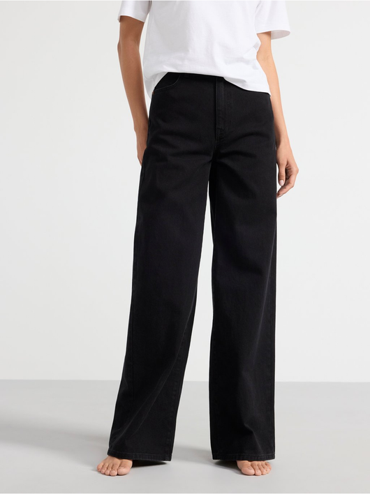 JACKIE Extra wide high waist jeans – Lindex Danmark