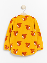 Fleece jakke med egern print