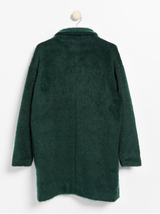 Grøn oversize frakke