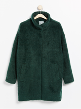 Grøn oversize frakke